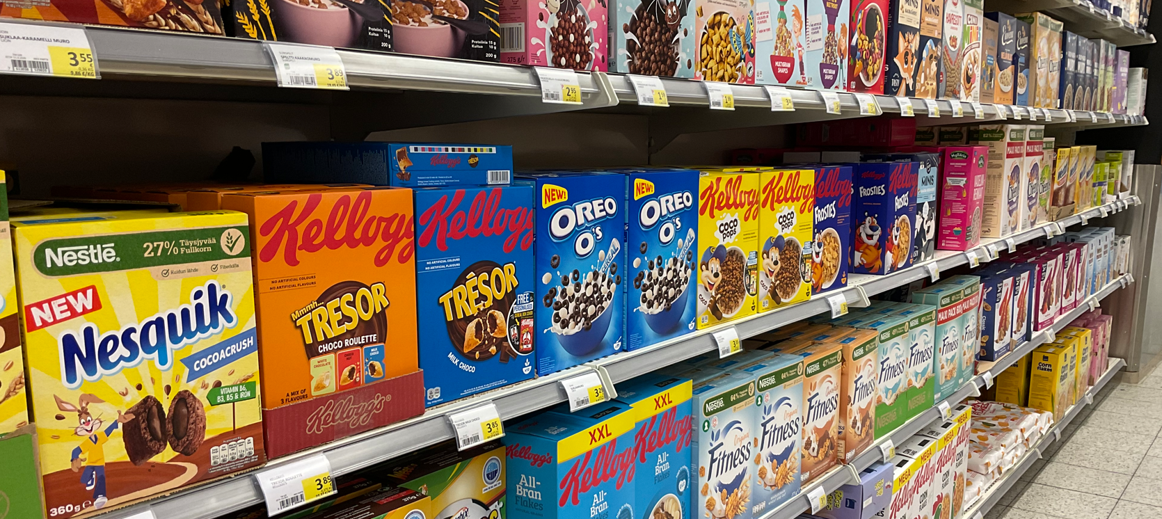 Was grandma right that there are unnecessarily many different kinds of cereal?